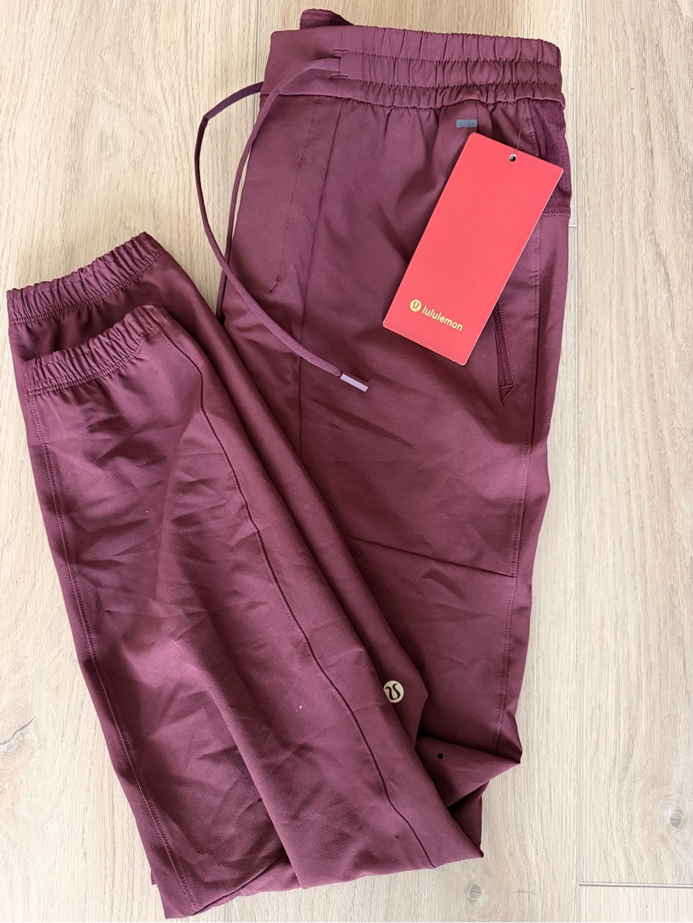 License to Train Jogger Pant New Year Edition - MEDIUM - Red Merlot - NWT